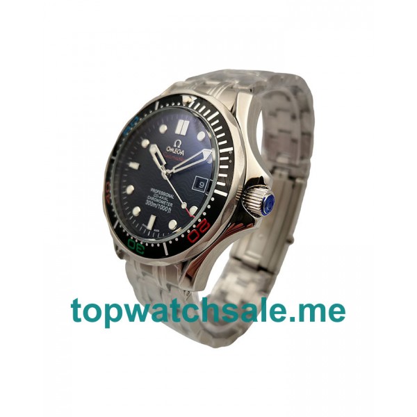 UK 43.5MM Black Dials Omega Seamaster 300 M 212.30.41.20.01.005 Replica Watches