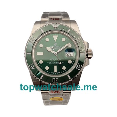 UK AAA Quality Rolex Submariner 116610 LV Replica Watches With Green Dials For Men