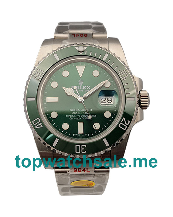 UK AAA Quality Rolex Submariner 116610 LV Replica Watches With Green Dials For Men