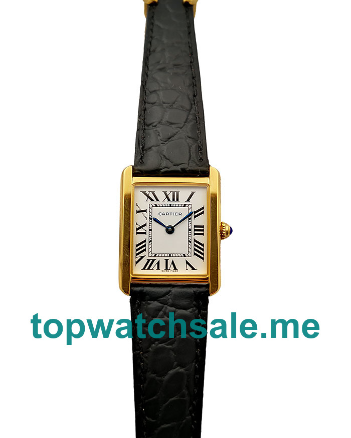 UK 23x30 MM White Dials Cartier Tank Solo W5200002 Replica Watches