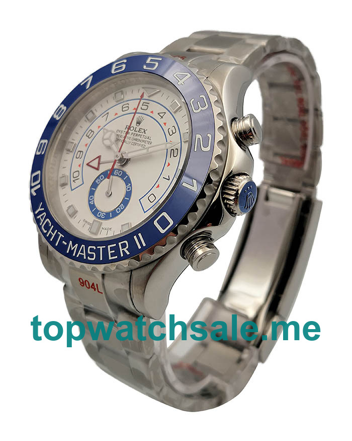 UK Best Quality Rolex Yacht-Master II 116680 Replica Watches With White Dials Online