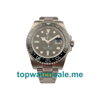 UK Best 1:1 Rolex GMT-Master II 116710LN Replica Watches With Black Dials For Men