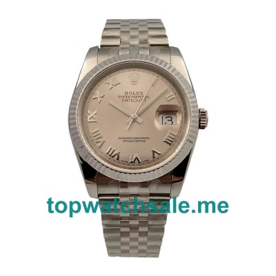 UK Perfect 1:1 Rolex Datejust 116234 Fake Watches With Rhodium Dials For Sale