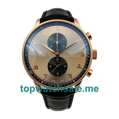 UK 40MM Rose Gold Cases IWC Portugieser IW371482 Replica Watches