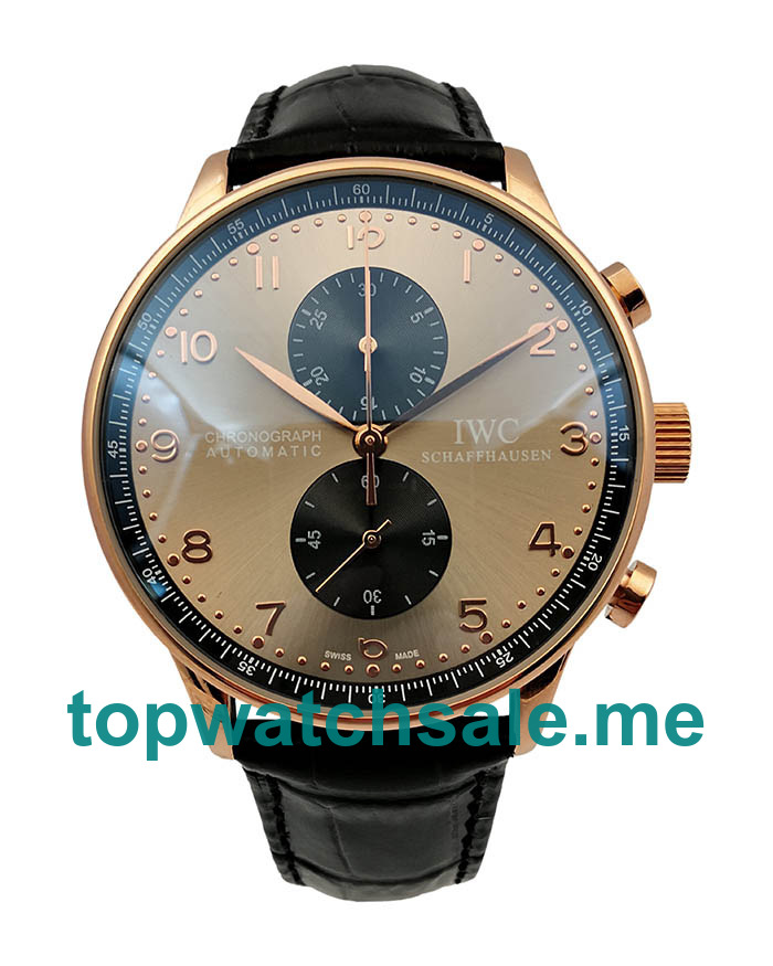 UK 40MM Rose Gold Cases IWC Portugieser IW371482 Replica Watches