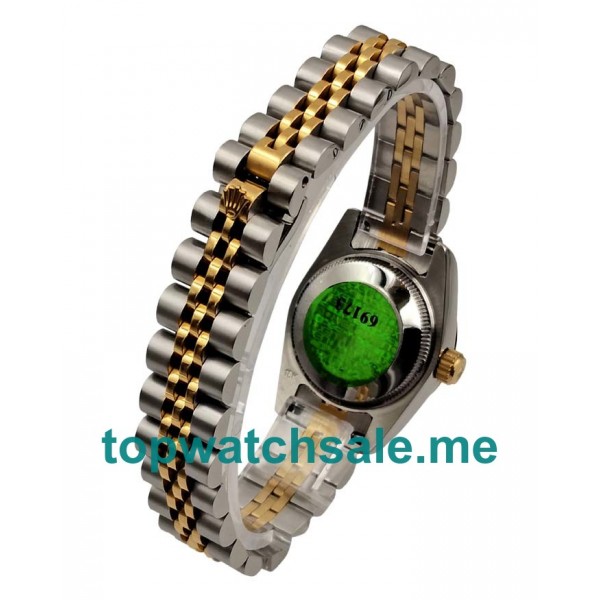 UK 26MM Black Dials Rolex Lady-Datejust 69173 Replica Watches