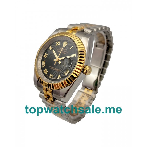 UK 41MM Black Dials Rolex Datejust 116333 Replica Watches