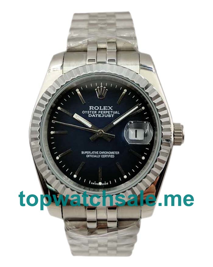UK 36MM Blue Dials Rolex Datejust 16234 Replica Watches