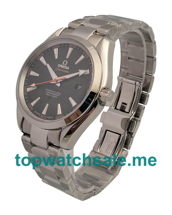 UK 40 MM Top Omega Seamaster Aqua Terra 150M 231.12.42.21.01.002 Fake Watches With Black Dials For Men