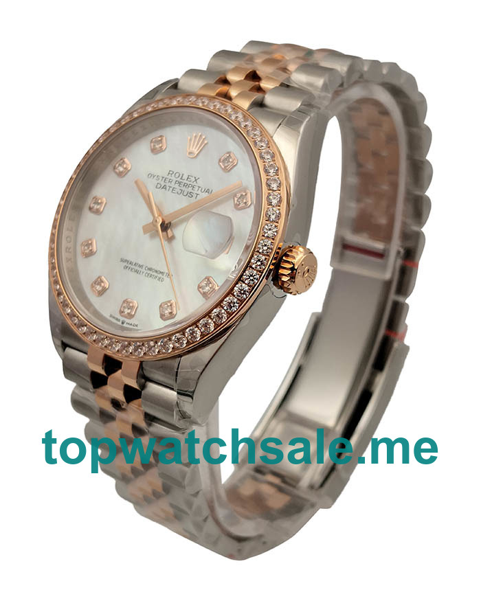 UK AAA Quality Rolex Datejust 116233 Fake Watches With Mother-Of-Pearl Dials For Sale