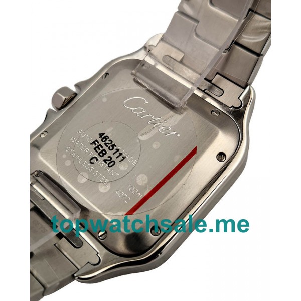 UK 37.5 MM Cartier Santos WSSA0013 Replica Watches With Blue Dials Men Replica Watches