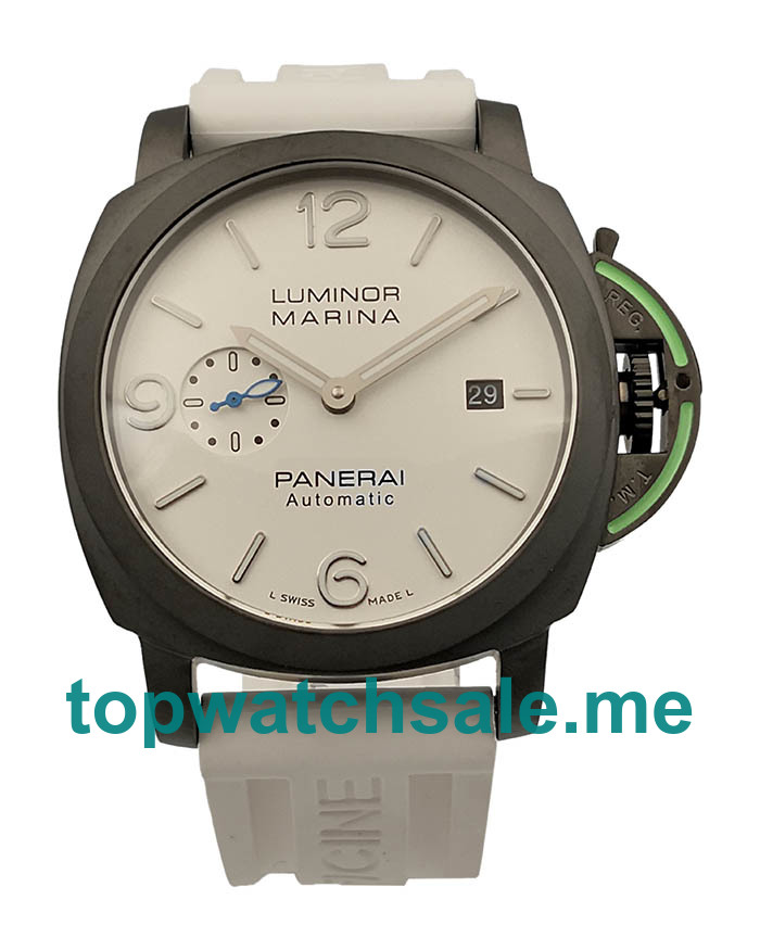 UK 43MM Black Steel Cases Panerai Luminor Marina PAM01314 Replica Watches