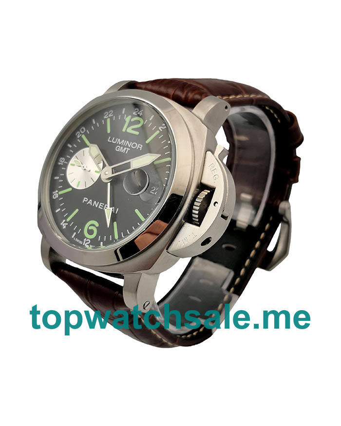 UK 44MM Black Dials Panerai Luminor GMT PAM00088 Replica Watches