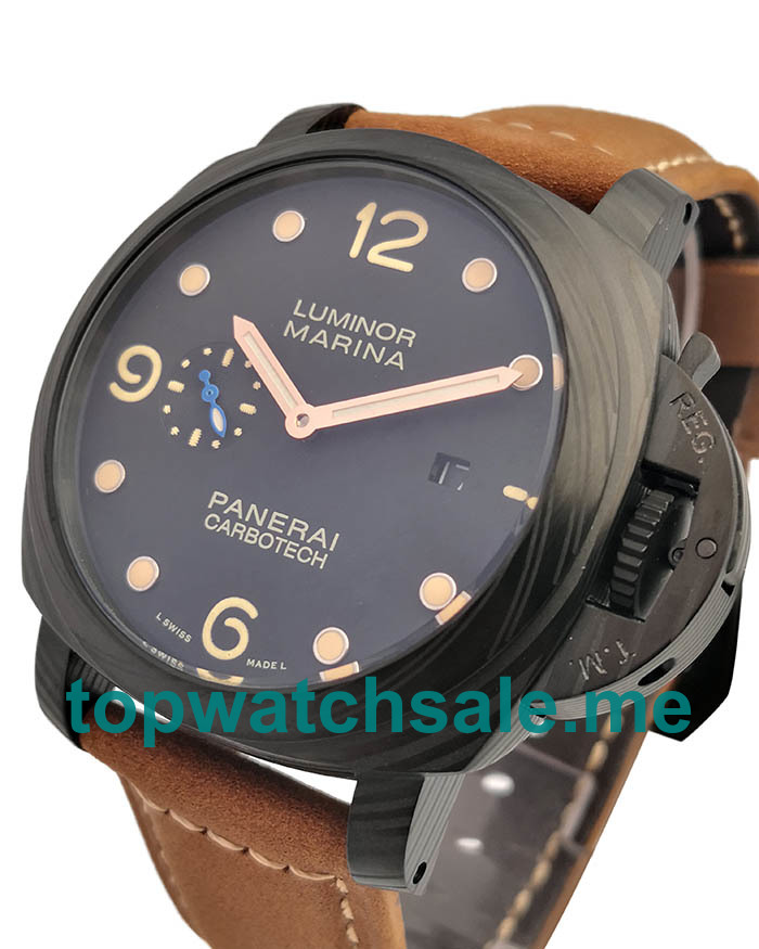 UK 43MM Black Dials Panerai Luminor Marina PAM00164 Replica Watches
