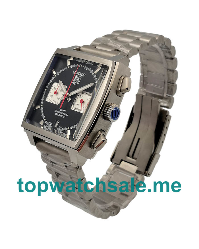 UK 39MM Black Dials TAG Heuer Monaco CAW2114.FT6021 Replica Watches
