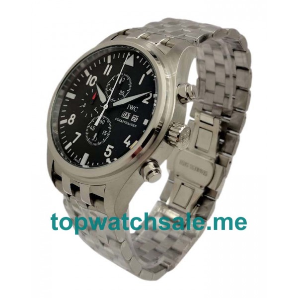 UK 43MM Replica IWC Pilots IW377710 Black Dials Watches