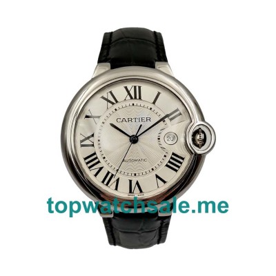 UK 42MM Silver Dials Cartier Ballon Bleu W69016 Replica Watches