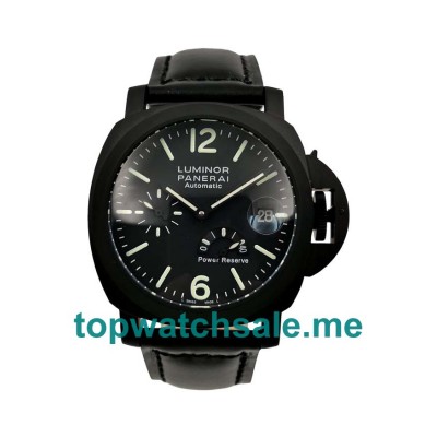 UK 44MM Black Steel Panerai Luminor PAM00090 Replica Watches