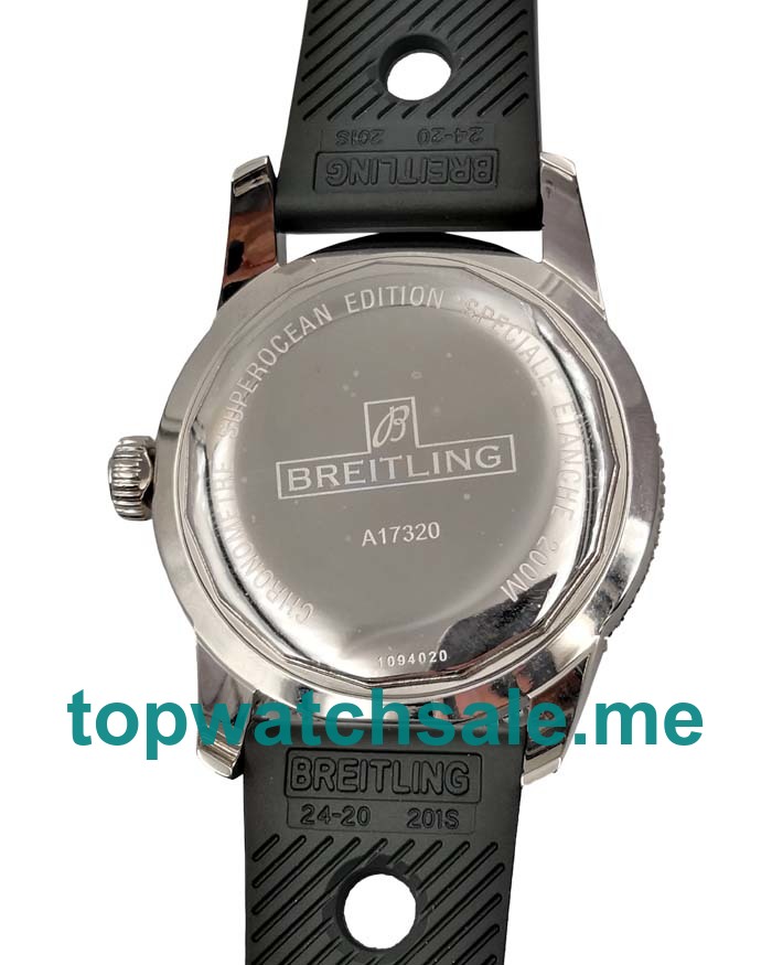 UK Cheap Breitling Superocean Heritage A17321 Fake Watches With Black Dials For Men