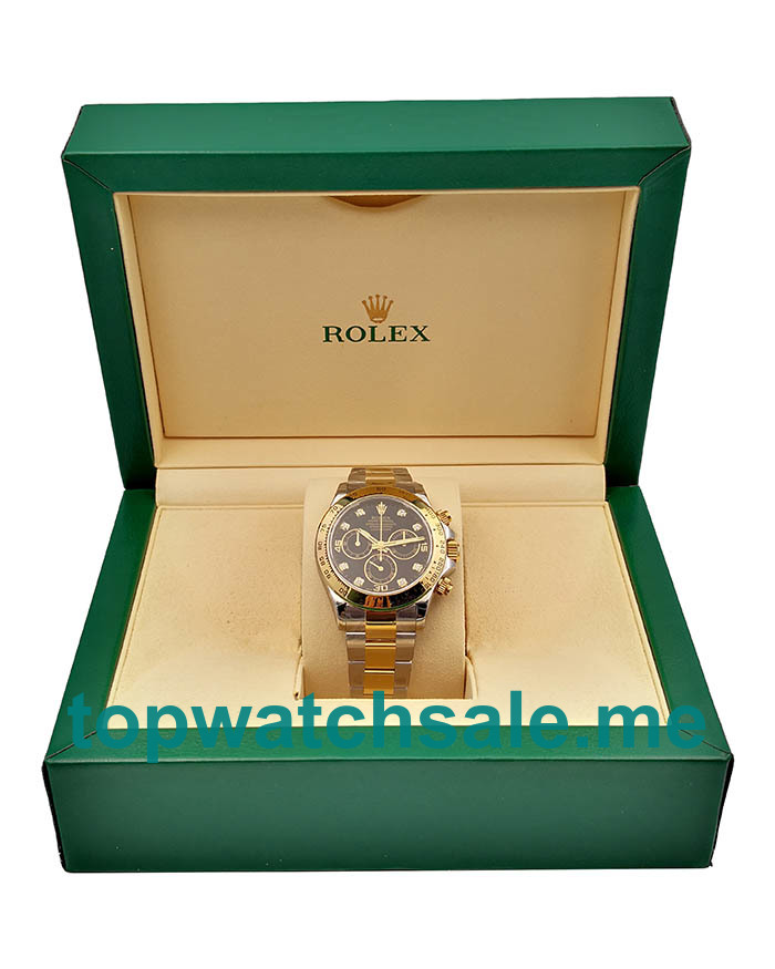 UK Best Quality Rolex Daytona 116503 Fake Watches With Black Dials For Sale