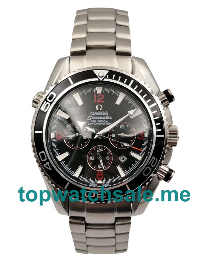 UK 43.5MM Black Dials Omega Seamaster Planet Ocean 2210.51.00 Replica Watches