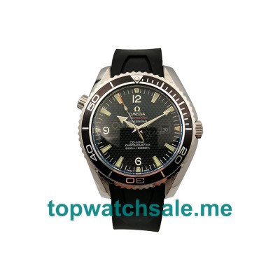 UK 43.5MM Black Dials Omega Seamaster Planet Ocean 222.30.46.20.01.001 Replica Watches