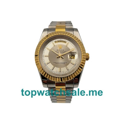 UK 41MM Steel And Gold Rolex Day-Date 218238 Replica Watches