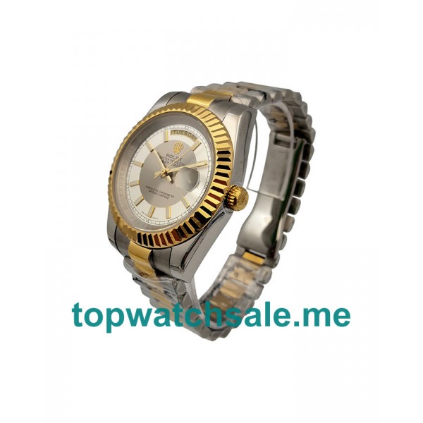 UK 41MM Steel And Gold Rolex Day-Date 218238 Replica Watches