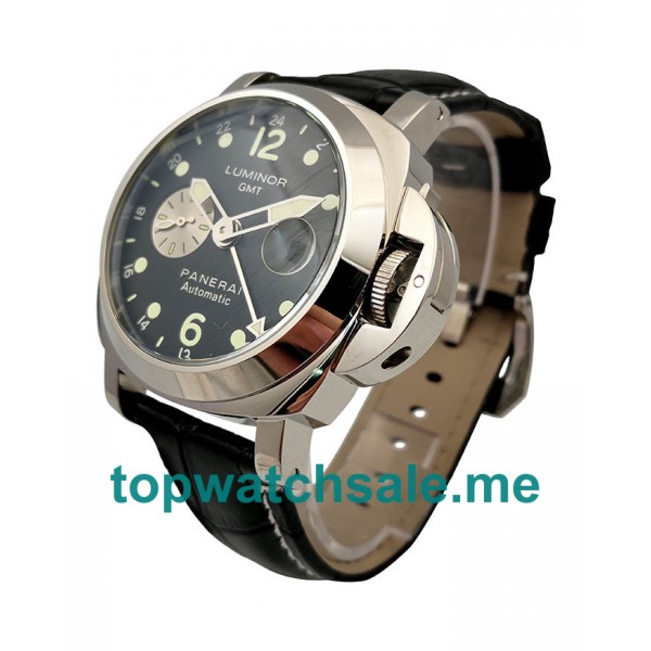 UK 43MM Steel Panerai Luminor GMT PAM00156 Replica Watches