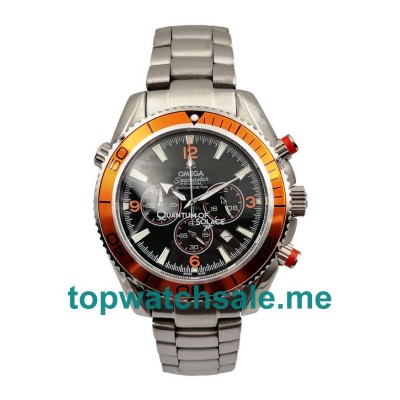 UK 43MM Black Dials Omega Seamaster Planet Ocean 2218.50.00 Replica Watches