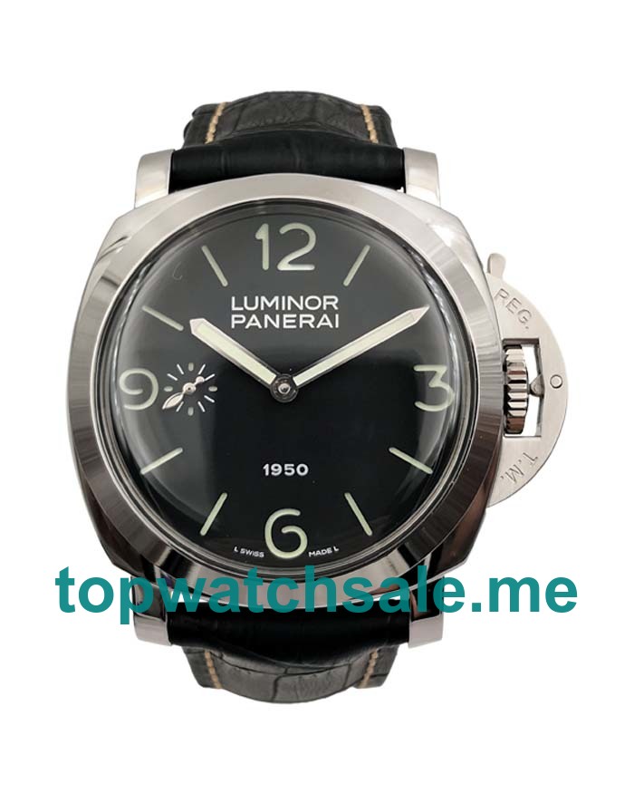 UK 47MM Black Dials Panerai Luminor PAM00127 Replica Watches