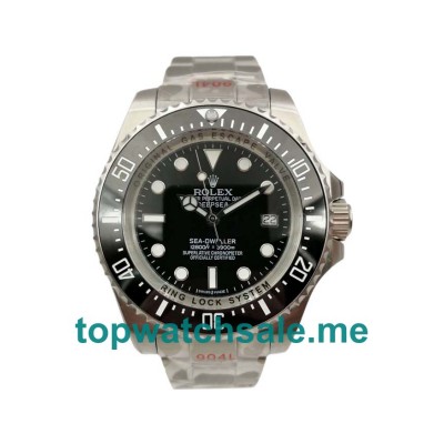 UK Best 1:1 Rolex Sea-Dweller Deepsea 116660 Fake Watches With Black Dials For Sale