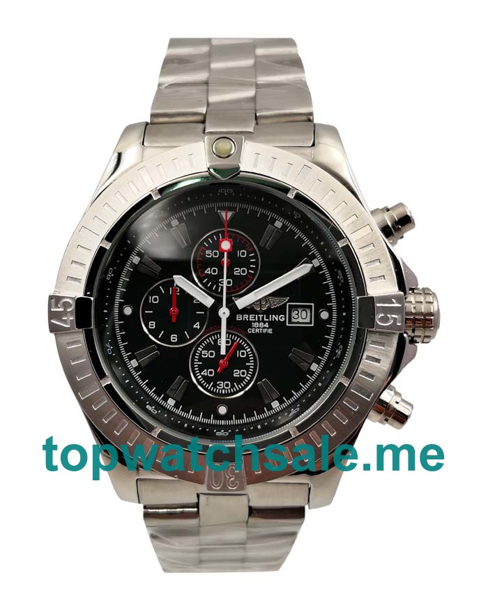 Best Quality Breitling Avenger A13370 Replica Watches With Black Dials For Sale