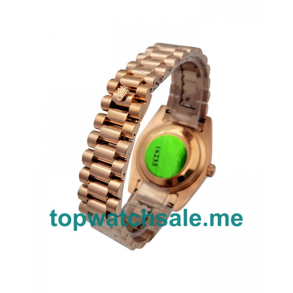UK 36MM Rose Gold Dials Rolex Day-Date 118235 Replica Watches