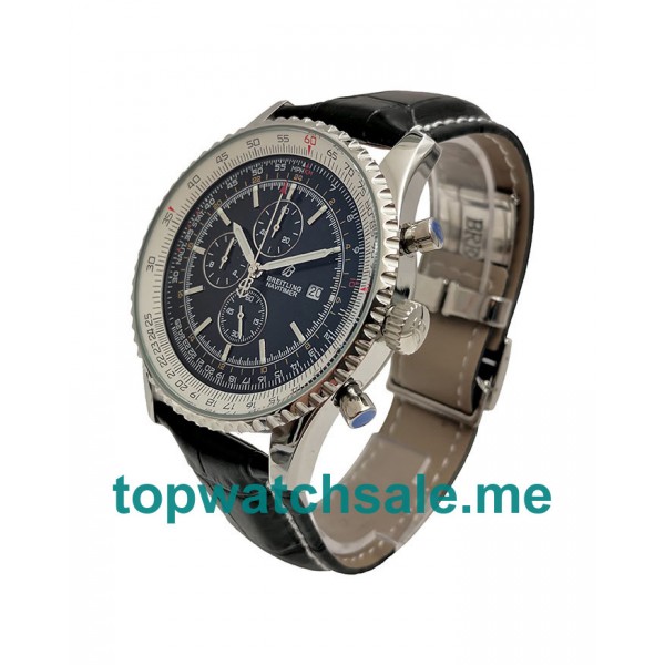 UK 46MM Replica Breitling Navitimer World A24322 Black Dials Watches