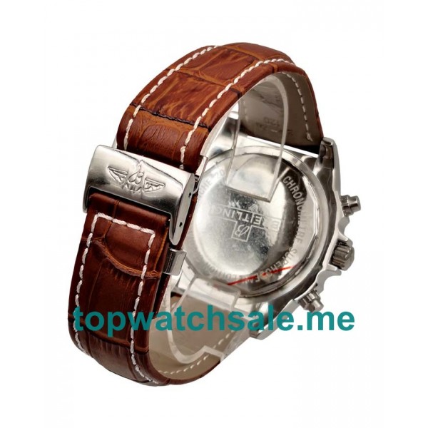 UK 46.5MM White Dials Breitling Chronomat AB0110 Replica Watches
