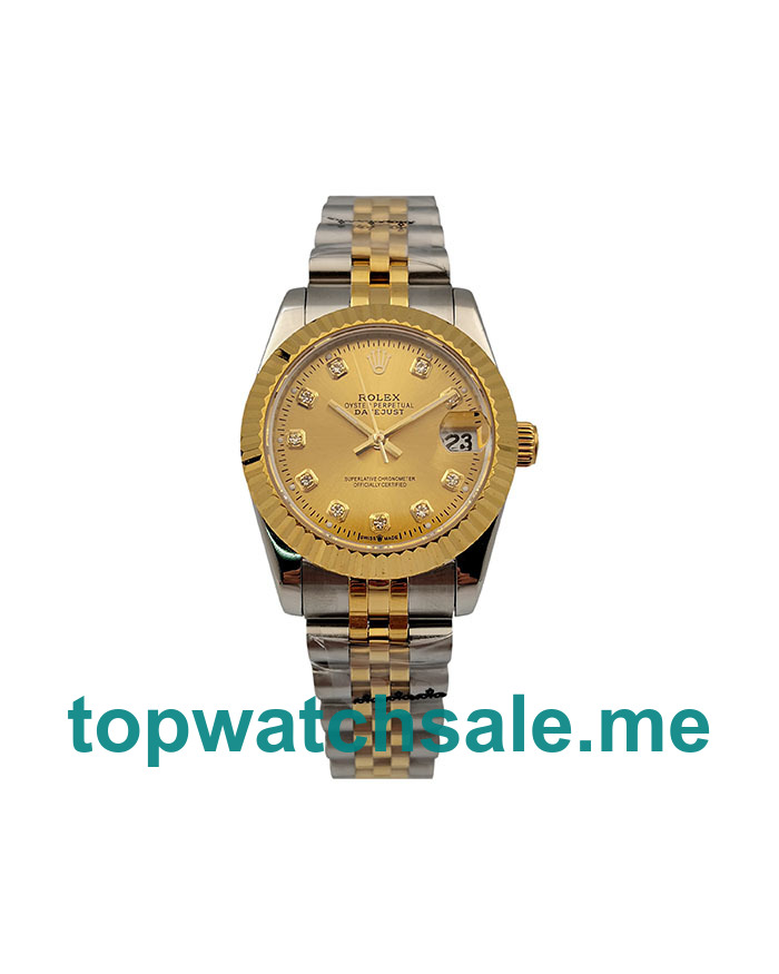 UK 31MM Steel And Gold Replica Rolex Datejust 178273 Watches