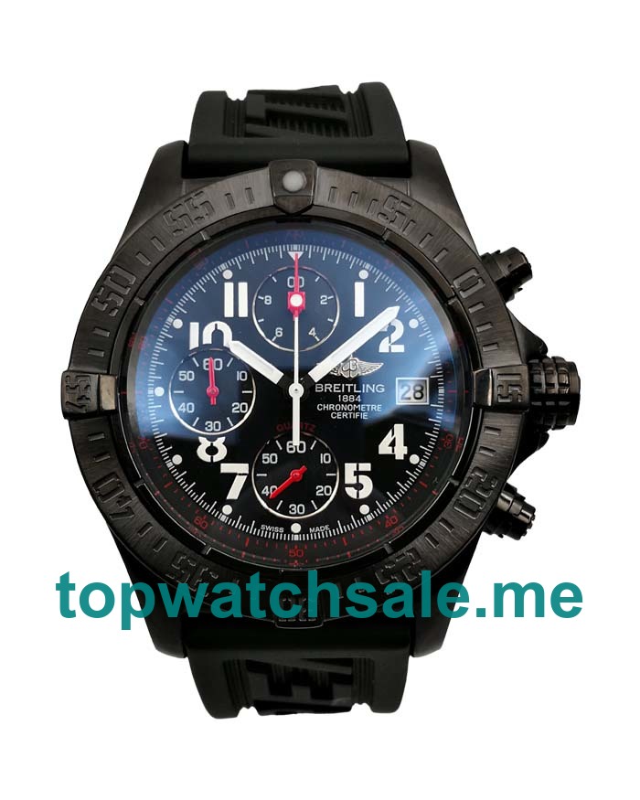 UK AAA Quality Breitling Avenger A13370 Replica Watches With Black Dials For Men