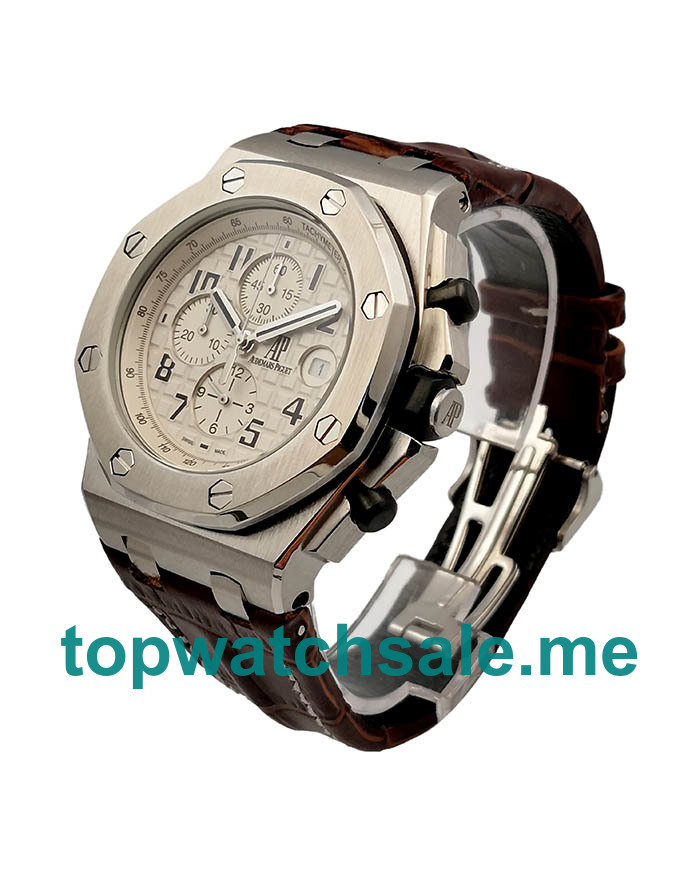 UK 42.5MM Replica Audemars Piguet Royal Oak Offshore 26170ST.OO.D091CR.01 Cream Dials Watches
