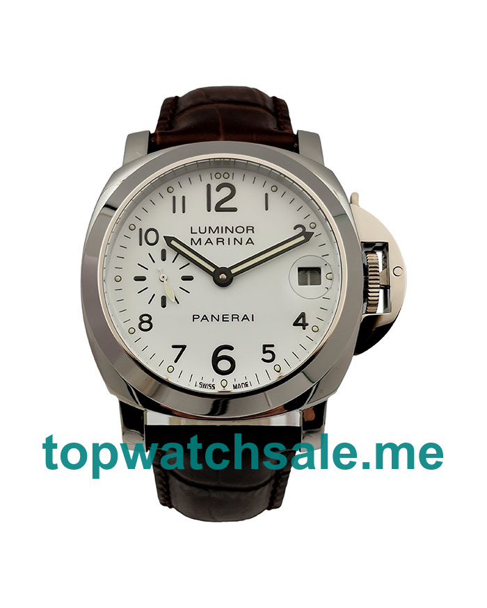 UK 40MM Replica Panerai Luminor Marina PAM00049 White Dials Watches