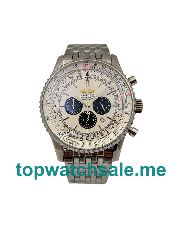 UK 46MM White Dials Breitling Navitimer A23322 Replica Watches