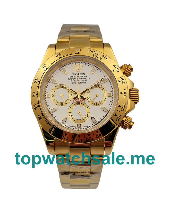 UK 40MM Gold Rolex Daytona 116528 Replica Watches