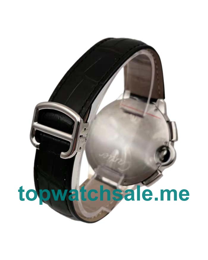 UK 47MM Black Dials Cartier Ballon Bleu W6920052 Replica Watches
