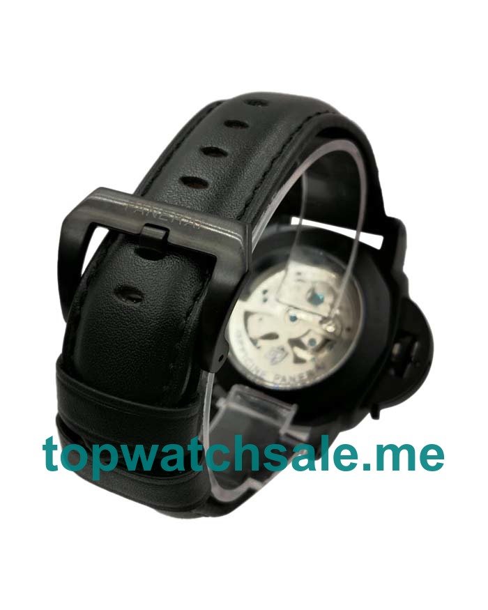 UK 44MM Black Ceramic Cases Panerai Luminor PAM00317 Replica Watches