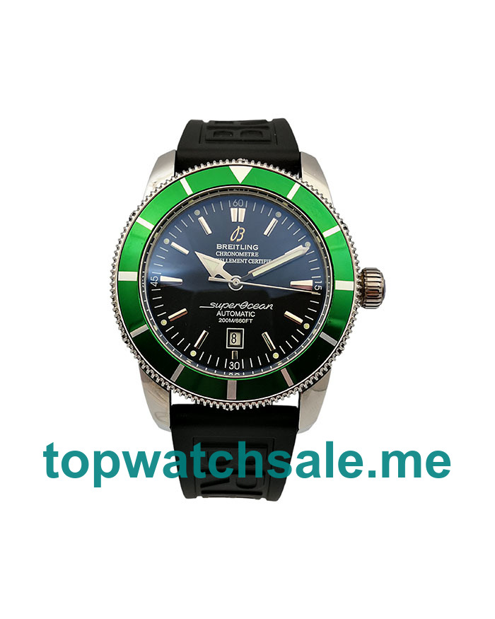 UK 46MM Replica Breitling Superocean Heritage A17320 Green Bezels Watches