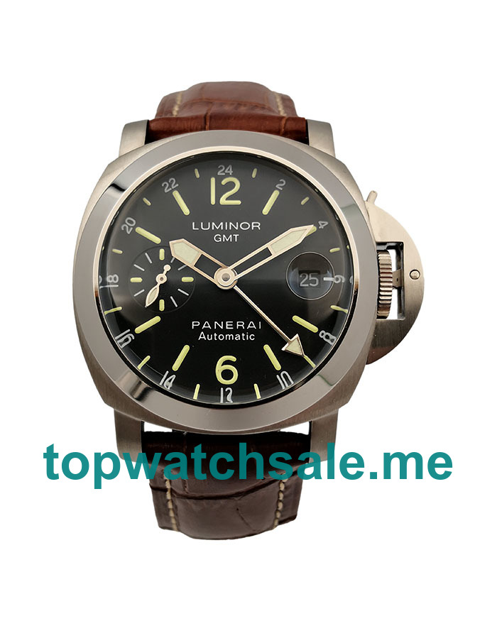 UK 40MM Black Dials Panerai Luminor GMT PAM00244 Replica Watches