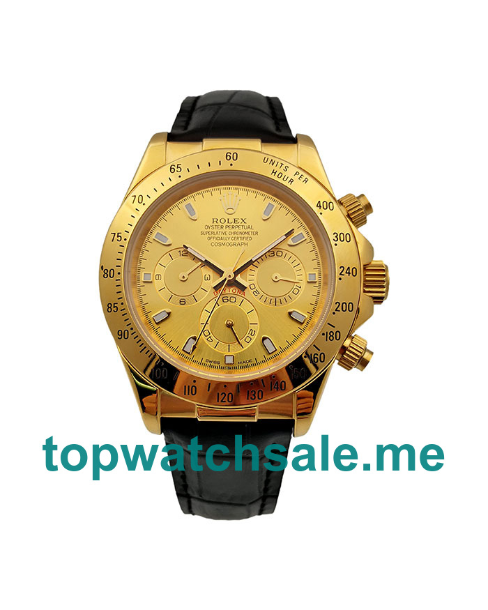 UK 40MM Gold Rolex Daytona 116518 Replica Watches
