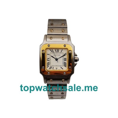 UK 29MM Gold Bezels Cartier Santos W20052C4 Replica Watches