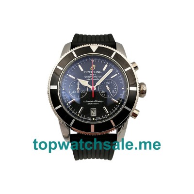 UK 46MM Black Dials Breitling Superocean Heritage A23370 Replica Watches