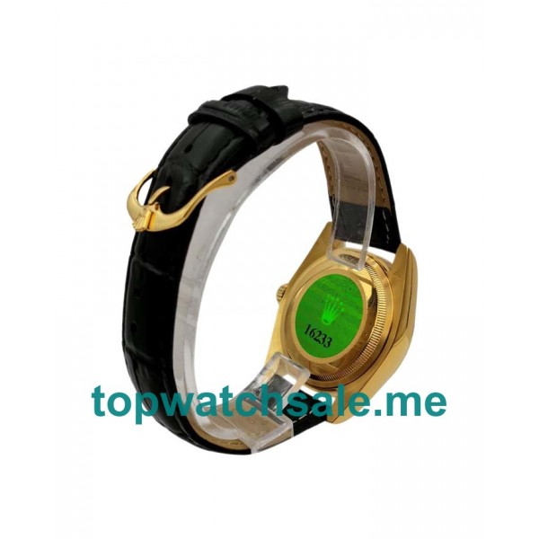 UK 36MM Black Dials Rolex Datejust 6827 Replica Watches